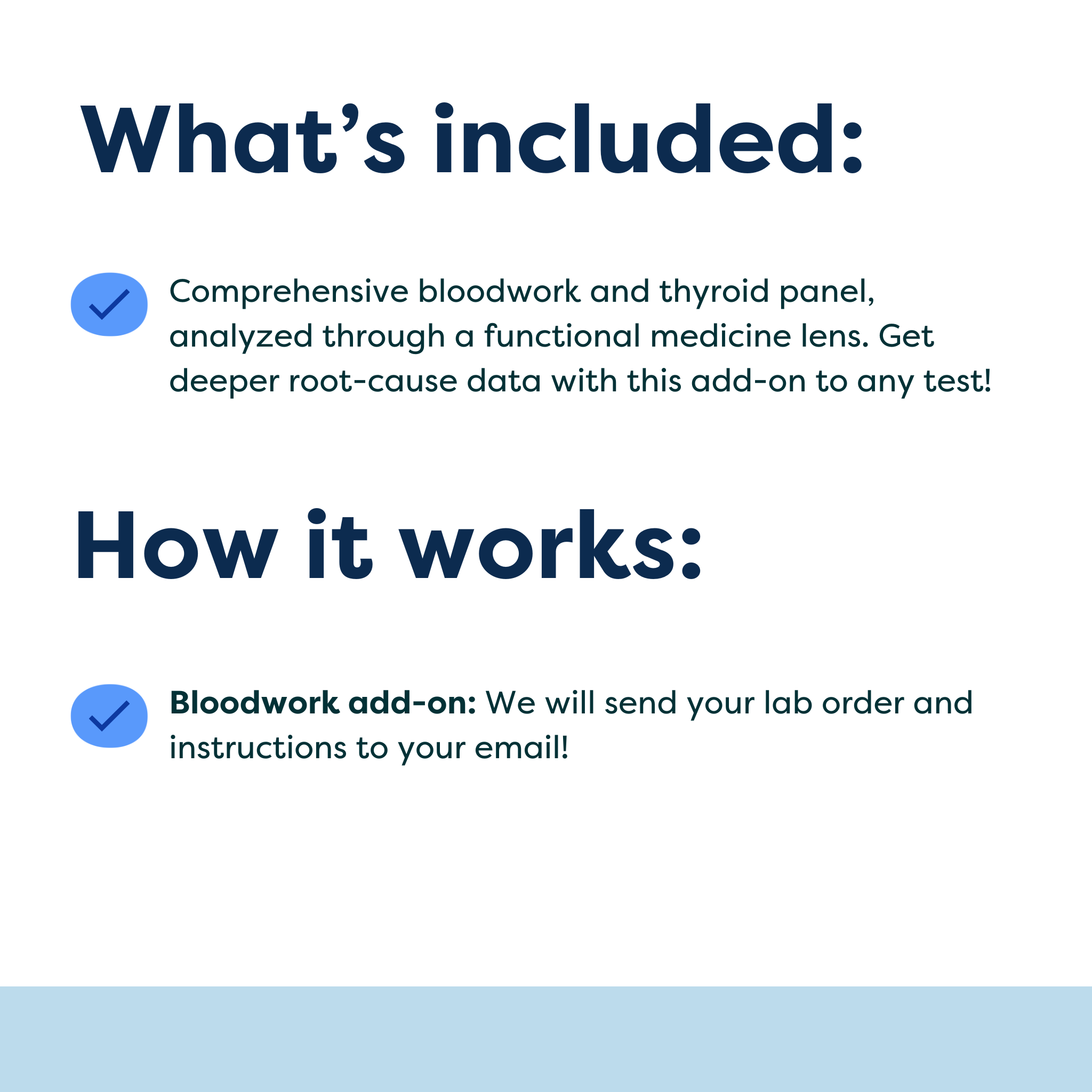 whats included in bloodwork and comprehensive thyroid labs