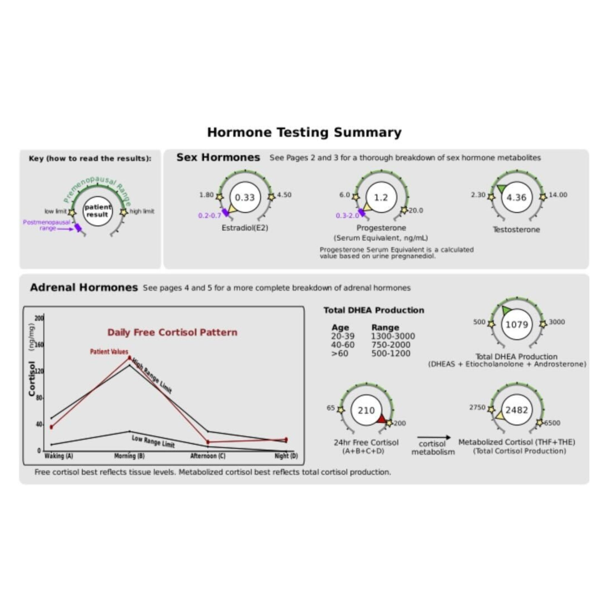 hormone testing results