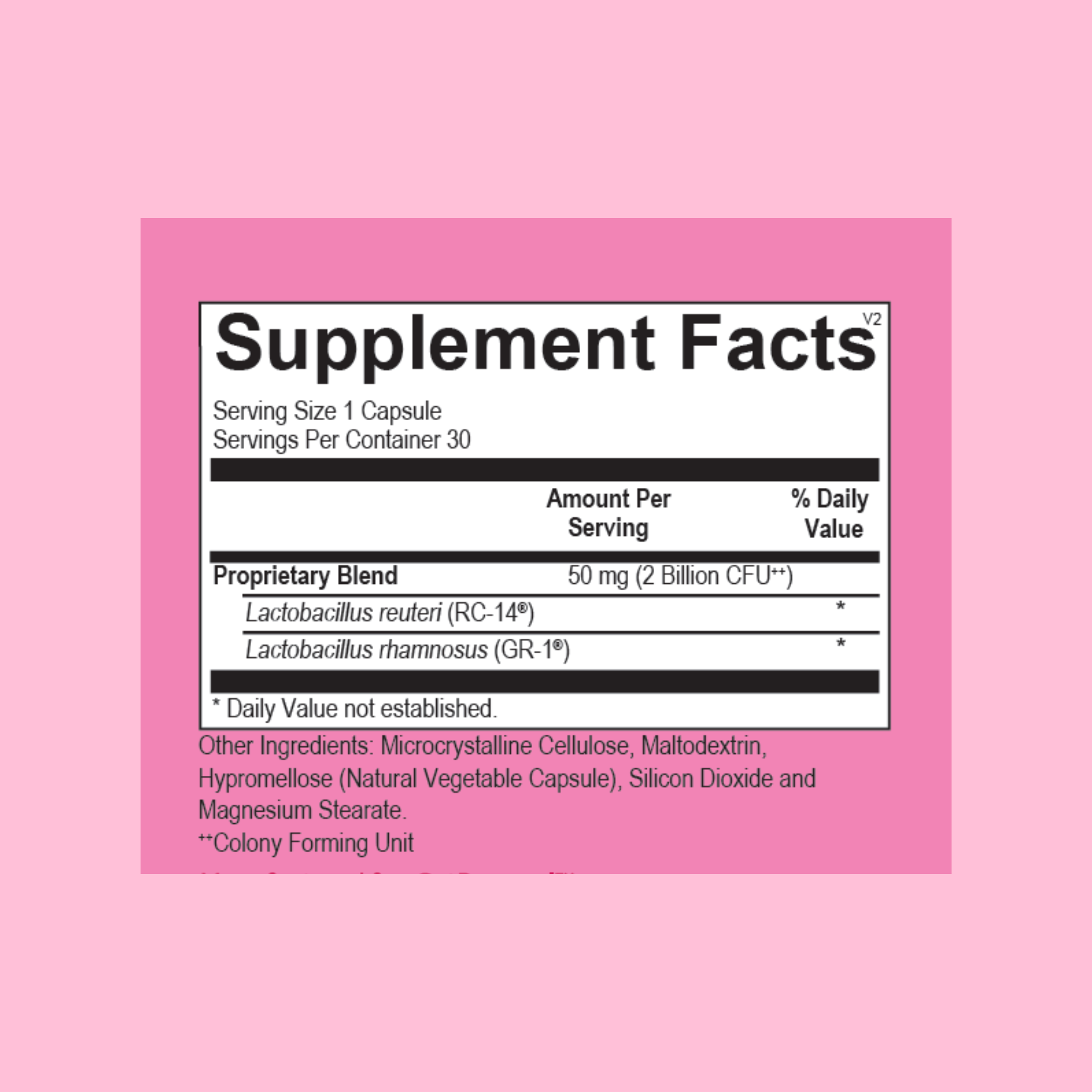 image of the supplement faces of the women probiotic by gutpersonal