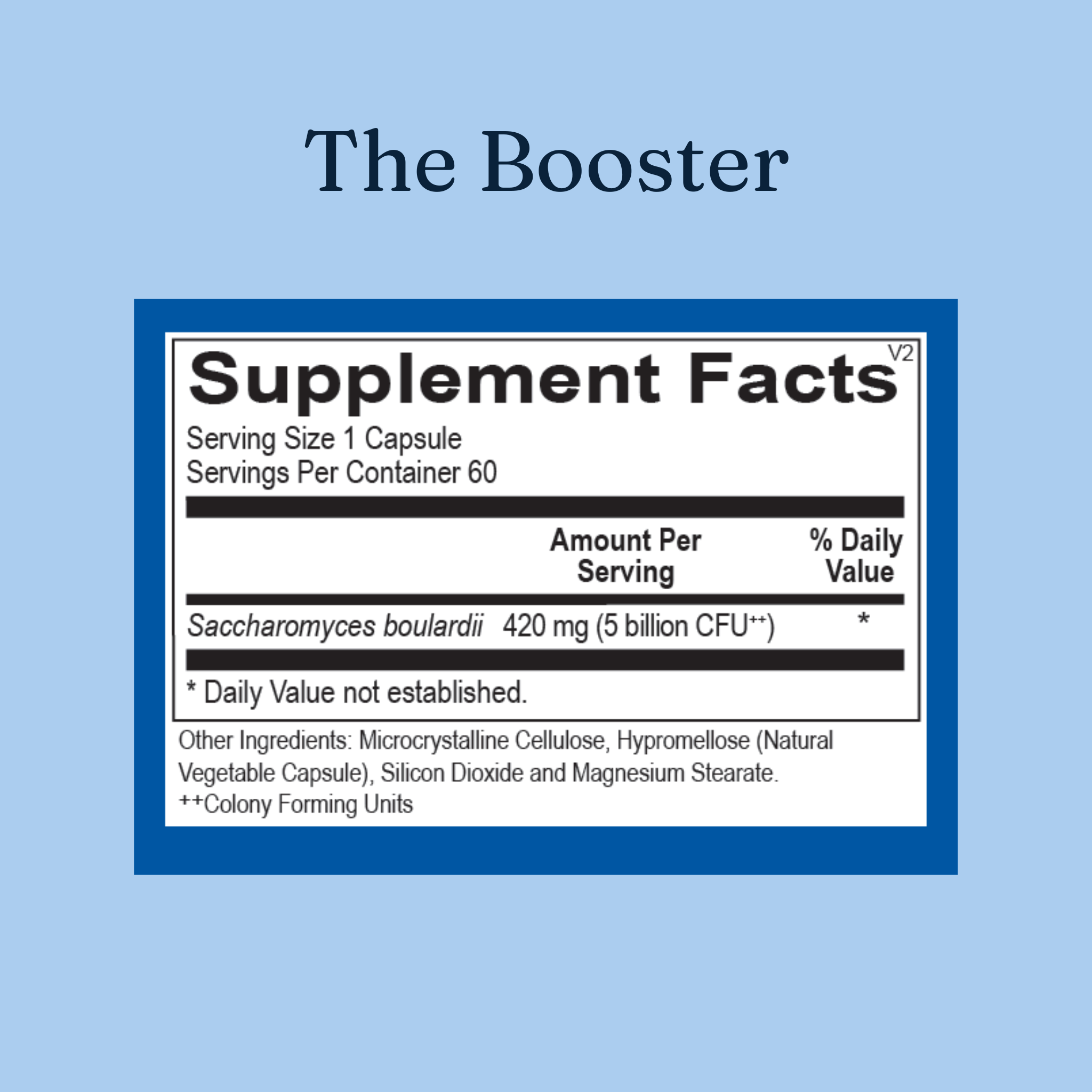 image of the supplement facts in the boosyer by gutpersonal